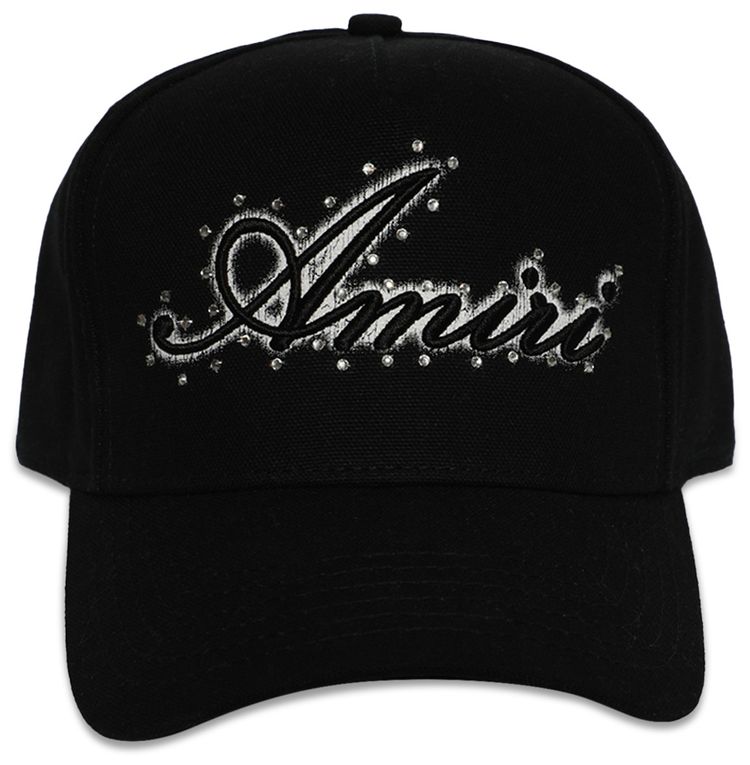 Amiri Crystal Hat Black