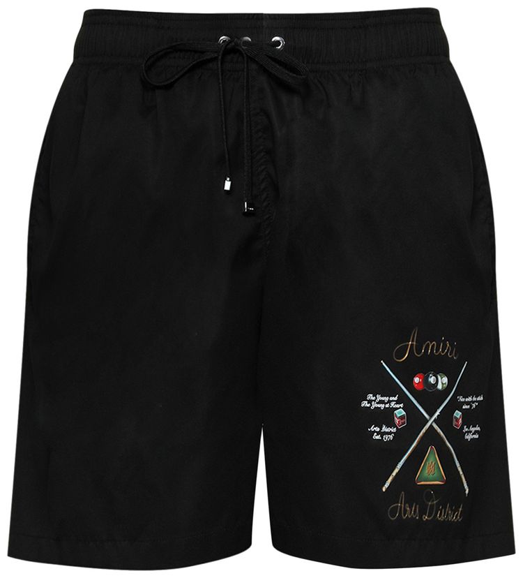 Amiri Pool Cue Swim Trunk Black