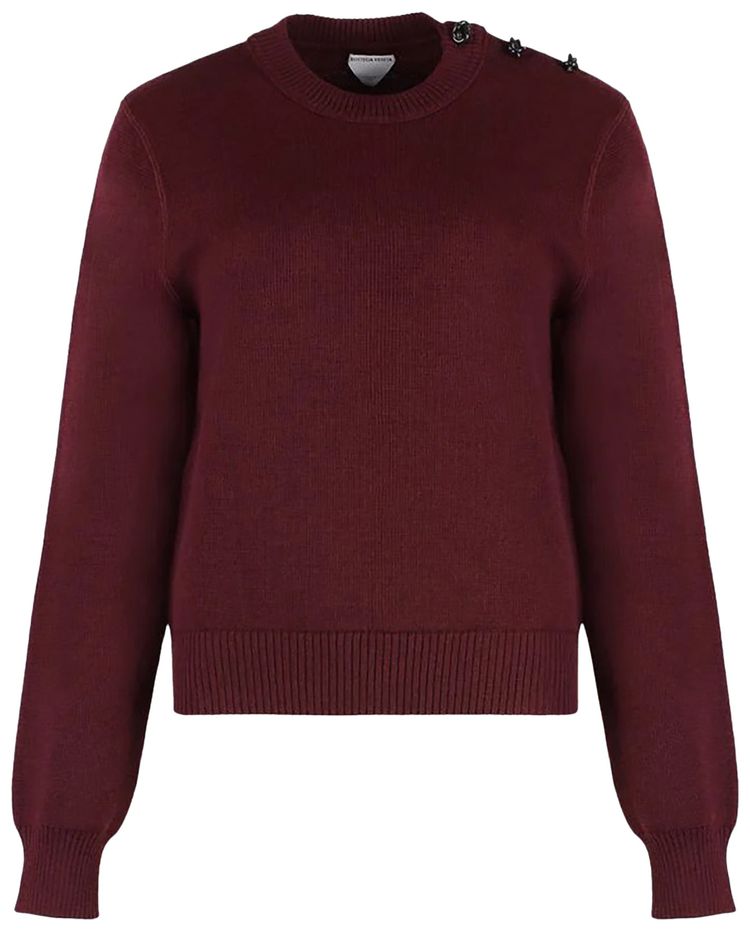 Bottega Veneta Knot Sweater Dark Garnet