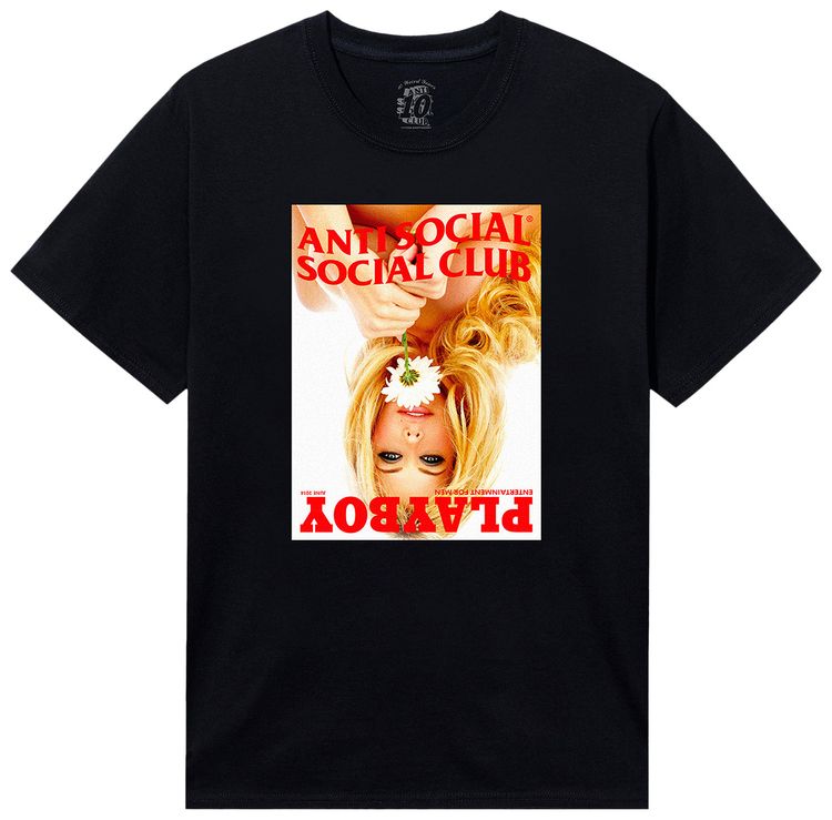 Anti Social Social Club x Playboy Of The Year Tee Black