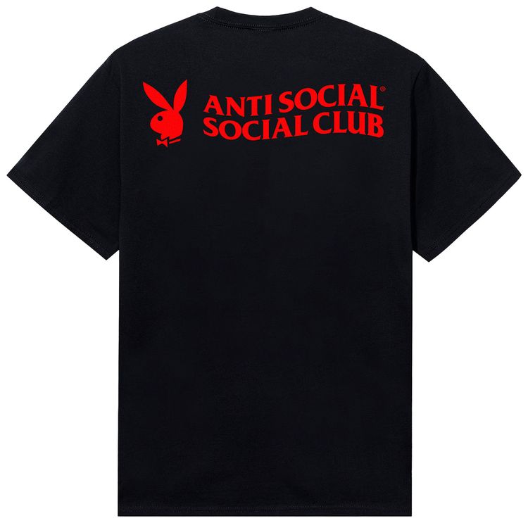 Anti Social Social Club x Playboy Of The Year Tee Black