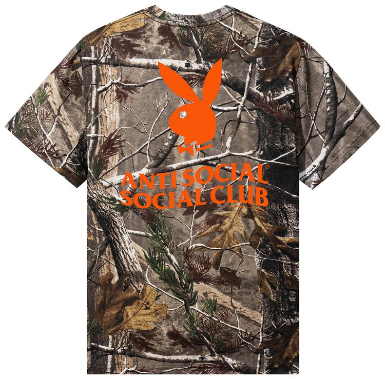 Anti Social Social Club x Playboy Read It Tee Real Tree