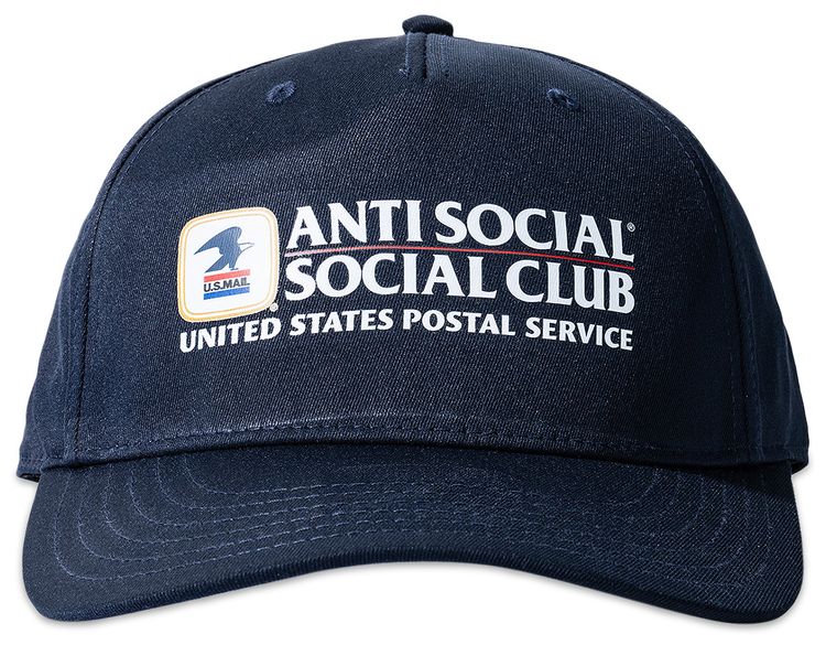 Anti Social Social Club x USPS Priority Hat Blue