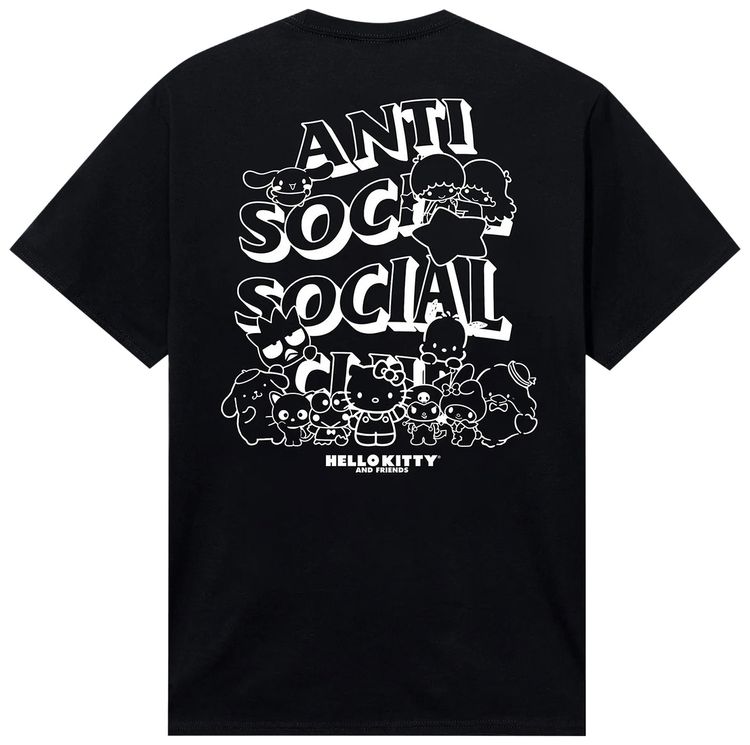 Anti Social Social Club x Hello Kitty Weird Tee Black