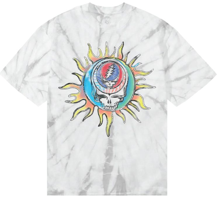 Market x Grateful Dead Wake The Dead T Shirt Light GreyTie Dye