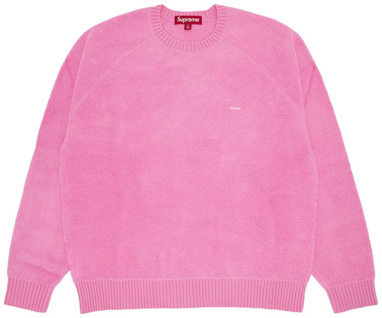 Supreme Terry Small Box Sweater Pink