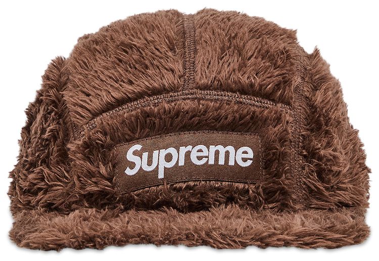 Supreme Fuzzy Camp Cap Brown
