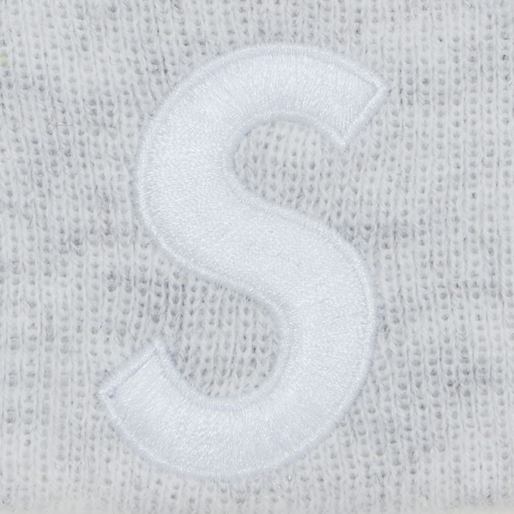 Supreme New Era S Logo Beanie Ash Grey