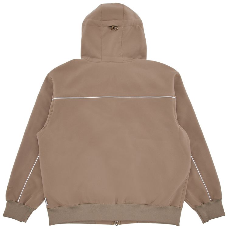 Supreme WINDSTOPPER Zip Up Hooded Sweatshirt Taupe