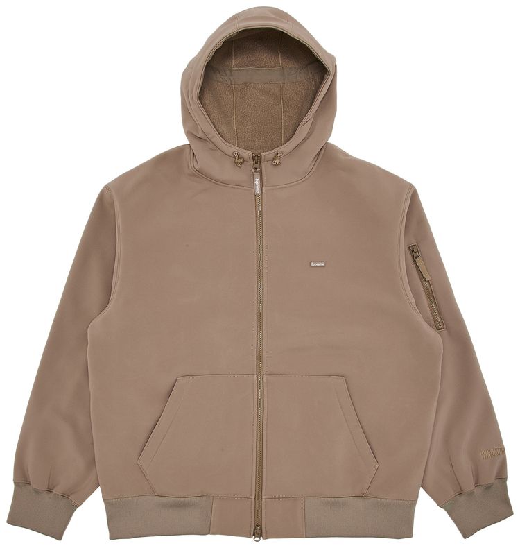 Supreme WINDSTOPPER Zip Up Hooded Sweatshirt Taupe