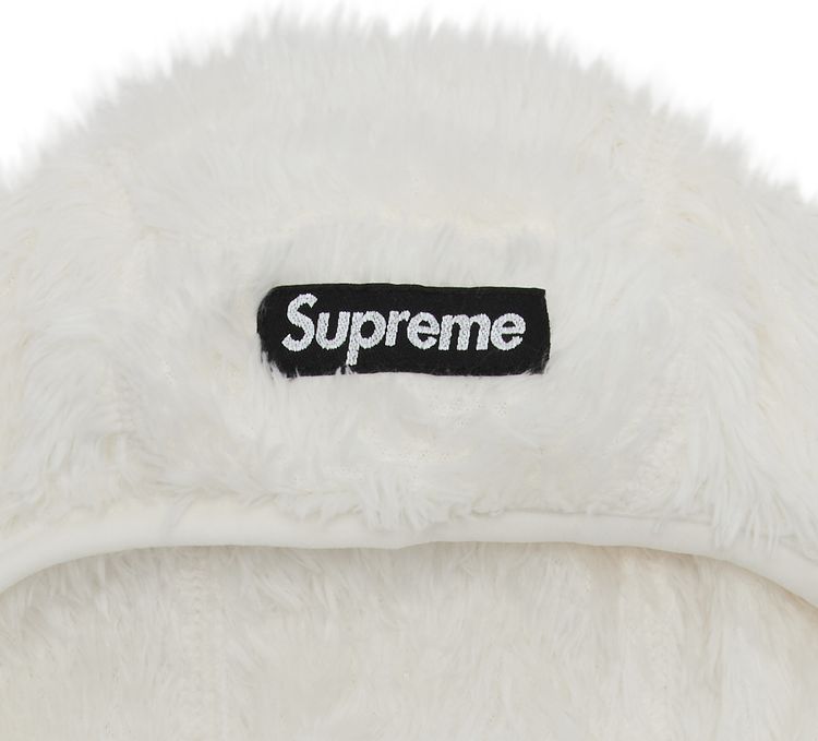 Supreme Fuzzy Balaclava White
