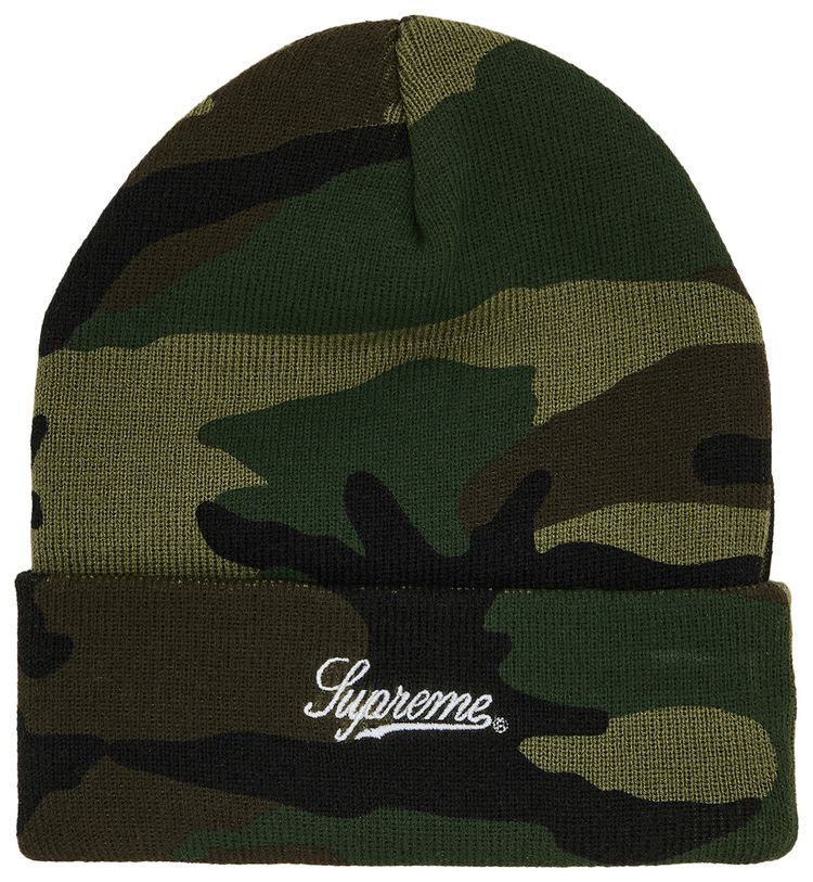 Supreme MOP Beanie Woodland Camo