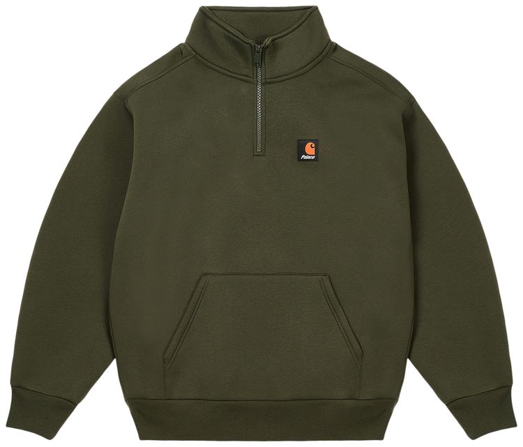 Palace x Carhartt WIP Carlux 12 Zip Sweatshirt Plant