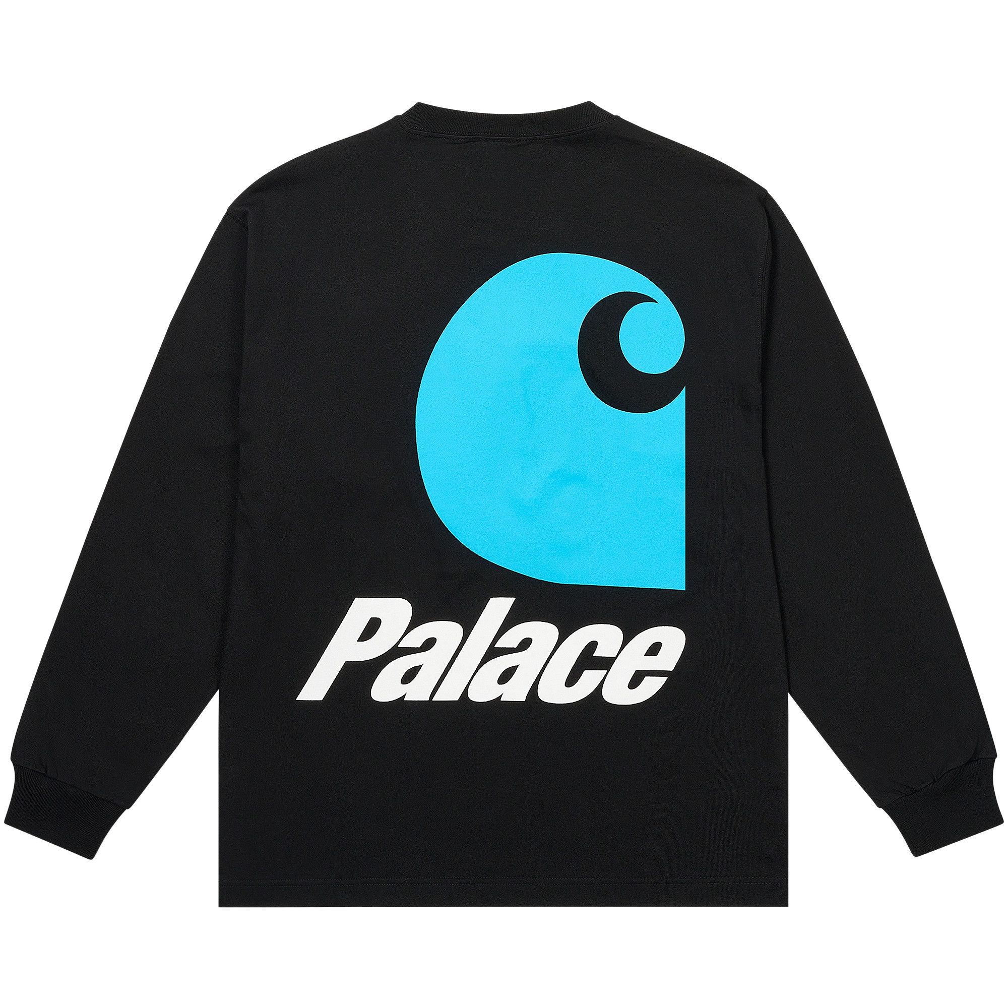 Buy Palace x Carhartt WIP Logo Long-Sleeve 'Black' - I035650 BLAC