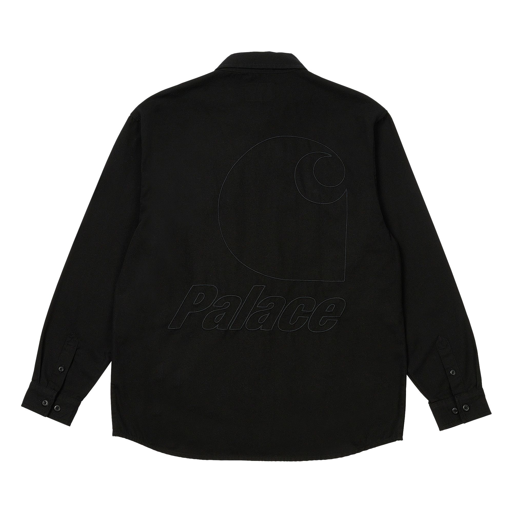 Buy Palace x Carhartt WIP Milford Shirt 'Black' - I035662 BLAC | GOAT