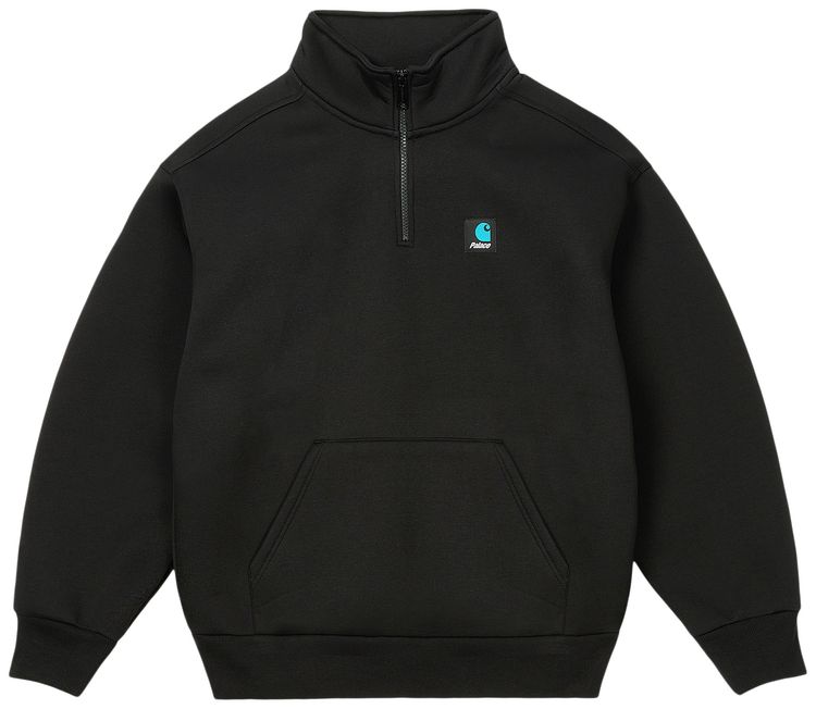 Palace x Carhartt WIP Carlux 12 Zip Sweatshirt Black