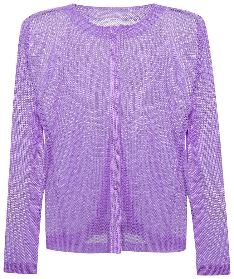 Pleats Please Issey Miyake Tatami April Cardigan Light Purple