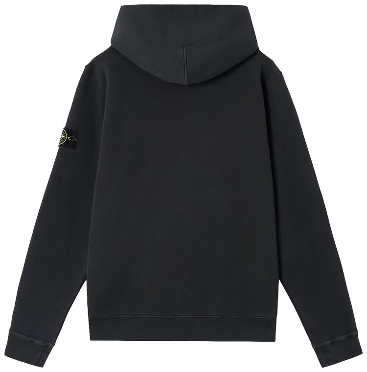 Stone Island Zip Hoodie Black