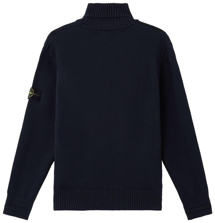Stone Island Loose Fit Turtle Neck Navy Blue