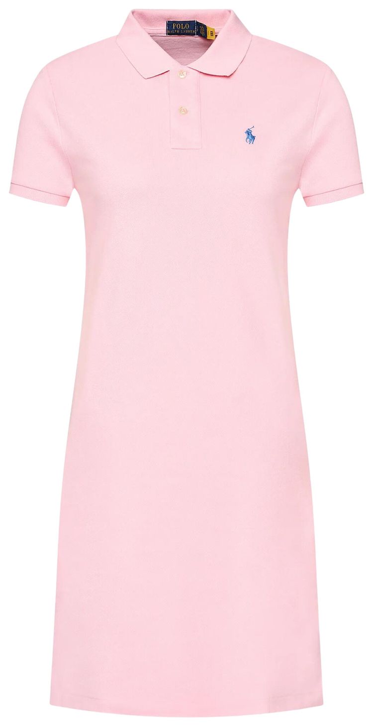 Polo Ralph Lauren Mesh Polo Short Sleeve Dress Carmel Pink