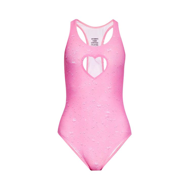 White and Black Heart Pattern Swimsuit SD00546