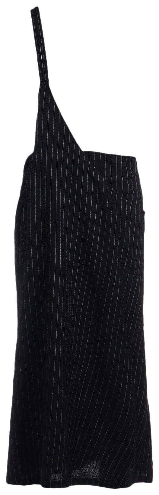 Ys Asymmetry Single Strap Dress Black