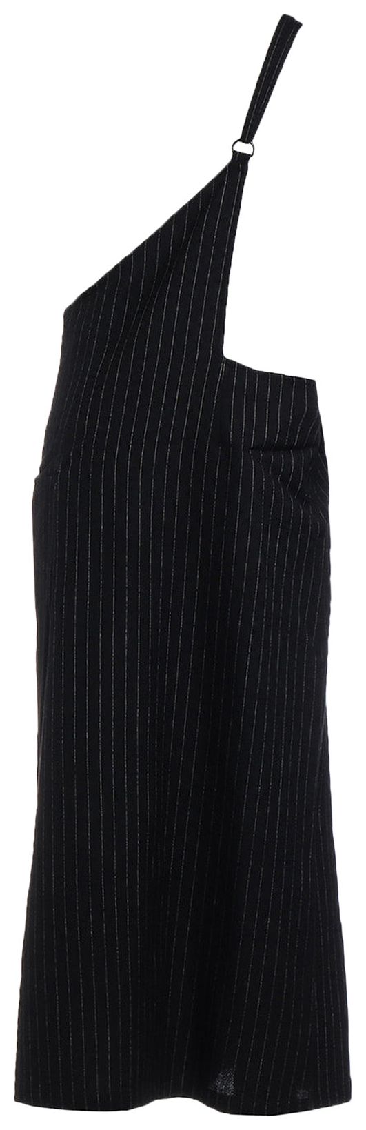 Ys Asymmetry Single Strap Dress Black