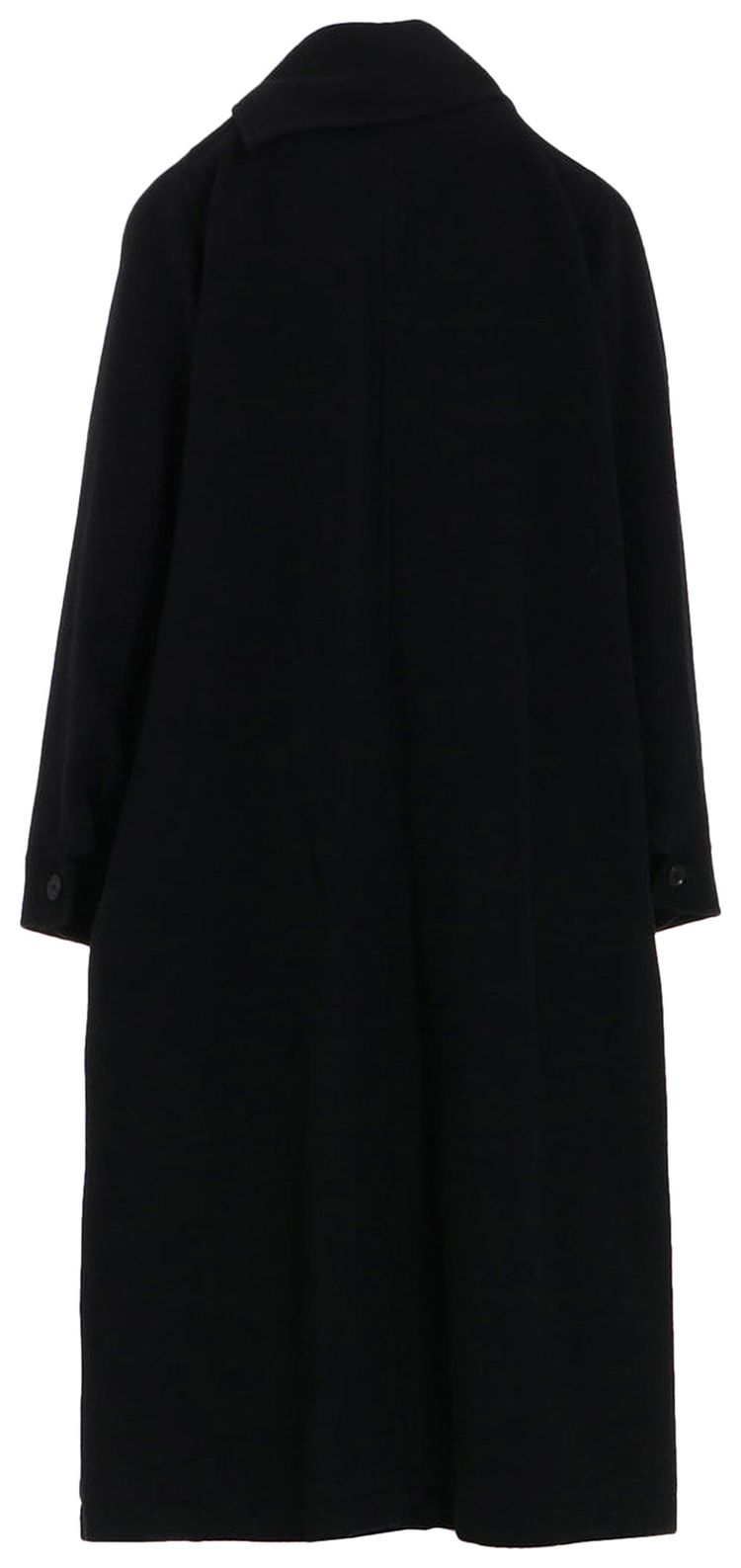 Ys Long Toggle Button Coat Black