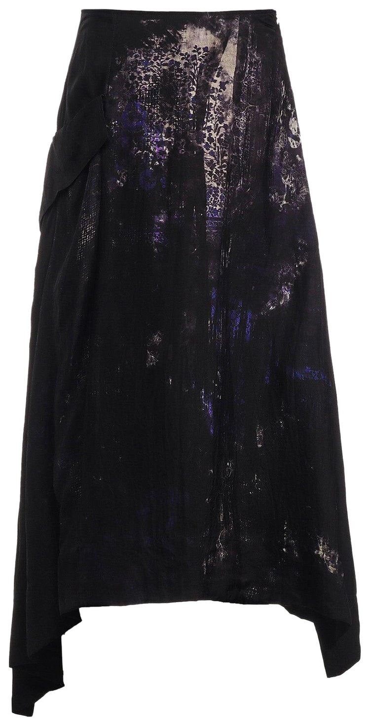 Ys Cut Off Pocket Skirt Blue