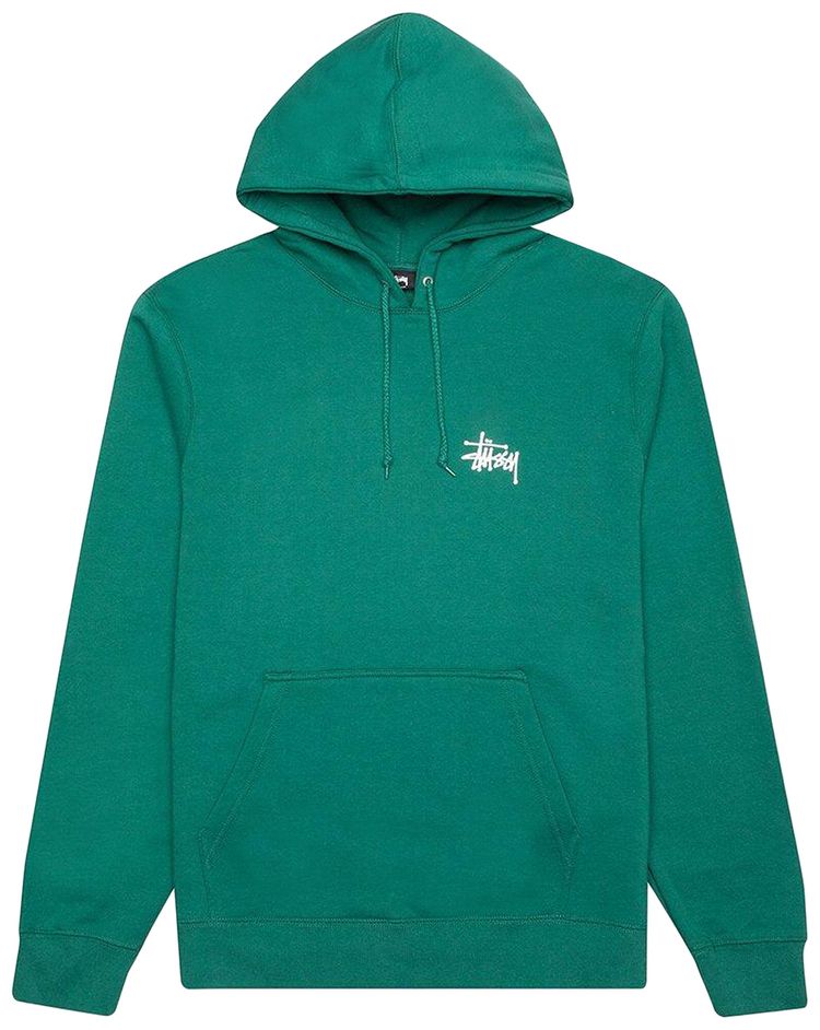 Stussy Basic Hoodie Dark Green