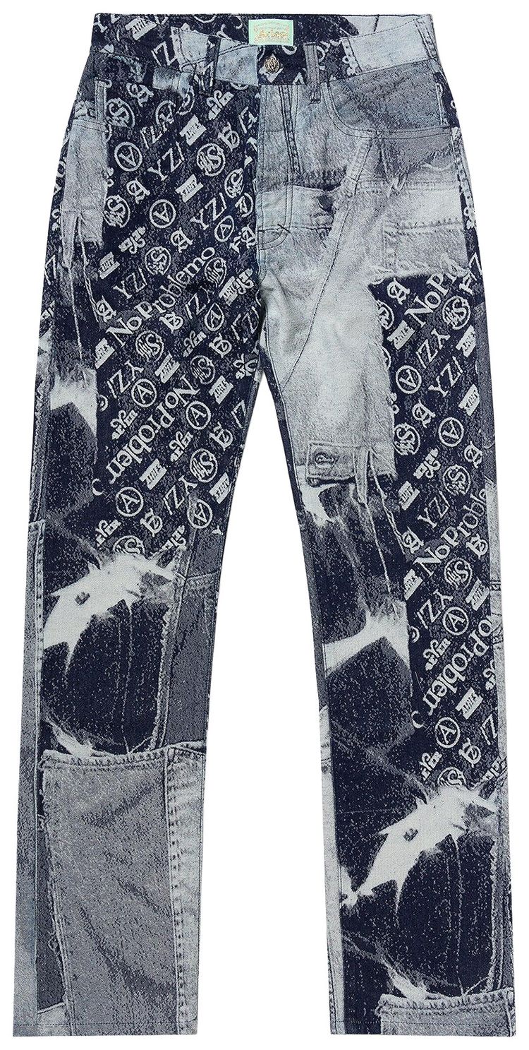 Aries Jacquard Patchwork Lilly Jeans Indigo