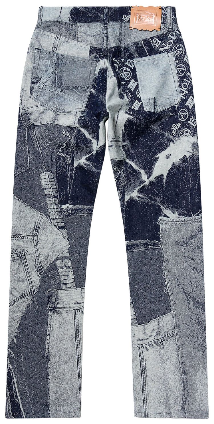 Aries Jacquard Patchwork Lilly Jeans Indigo