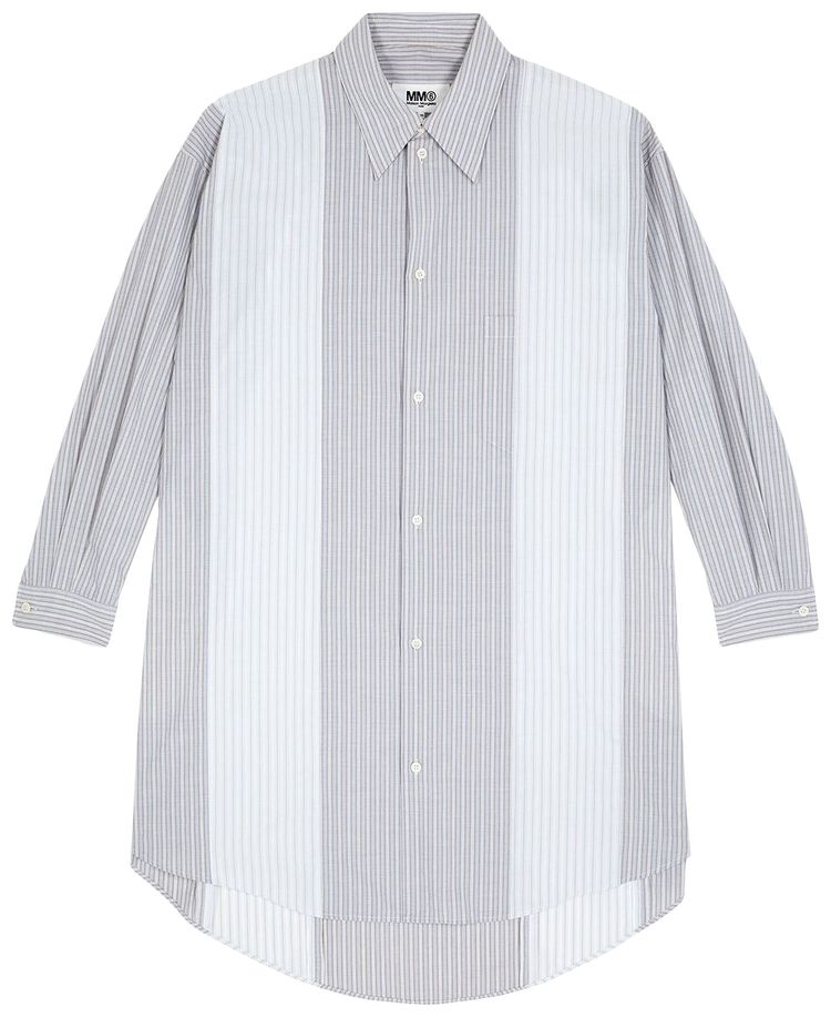 MM6 Maison Margiela Striped Shirt Dress White