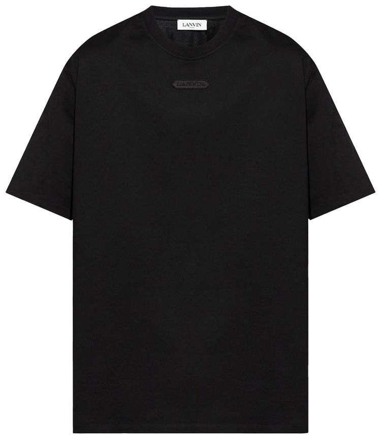 Lanvin Logo Patch T Shirt Black