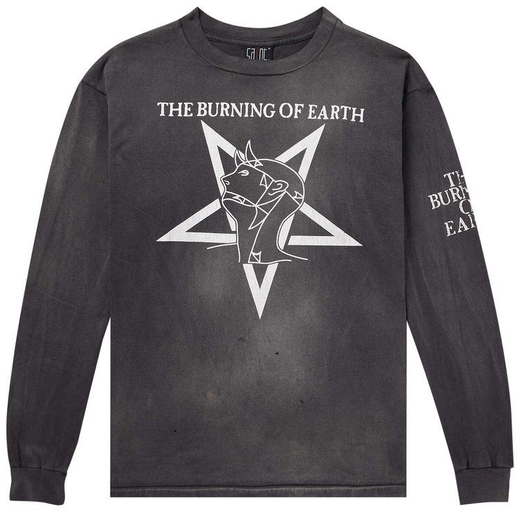 SAINT Mxxxxxx Burn Of Earth Long Sleeve Tee Black