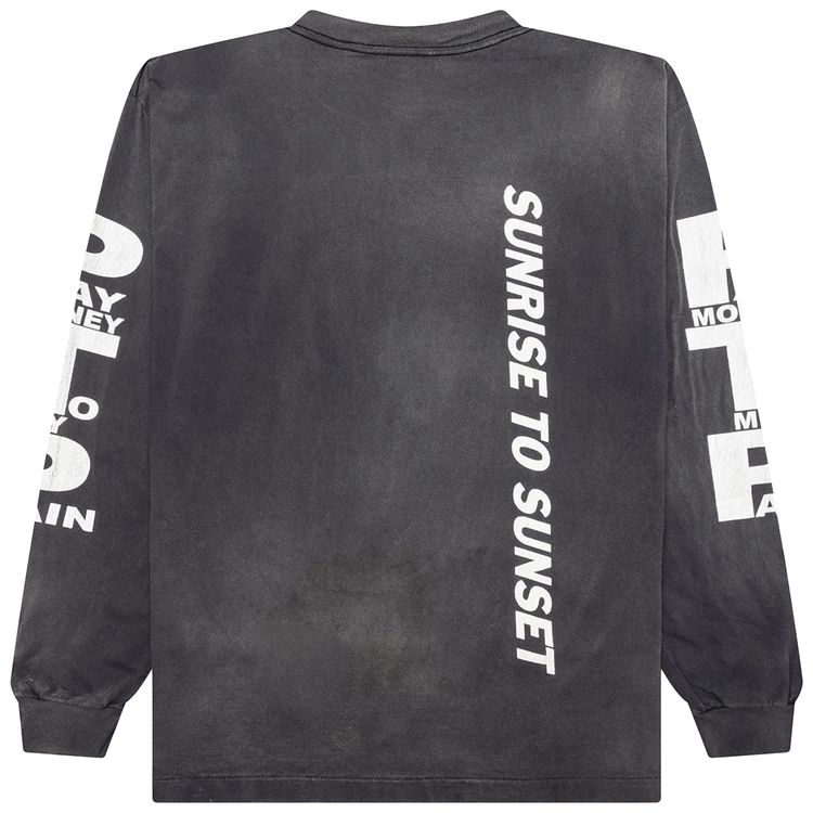 SAINT Mxxxxxx x Pay Money To My Pain SR To SS Long Sleeve Tee Black