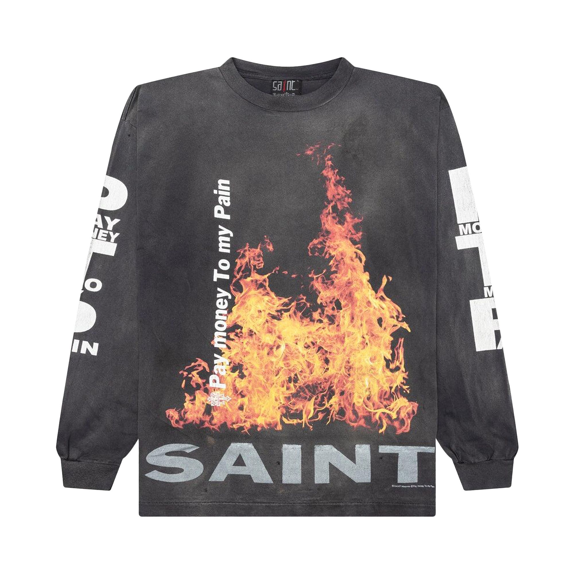 pay money to my pain TシャツXL Buy SAINT Mxxxxxx x Pay Money To My Pain SR To SS Long-Sleeve Tee