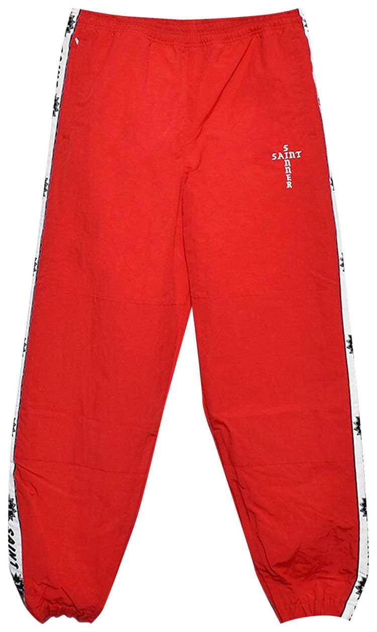 SAINT Mxxxxxx Side Tape Track Pants Red