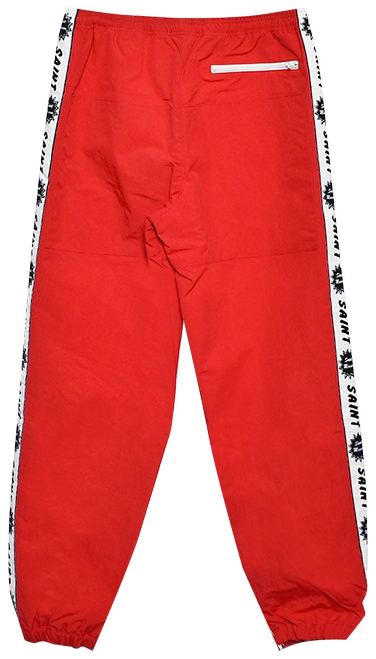 SAINT Mxxxxxx Side Tape Track Pants Red