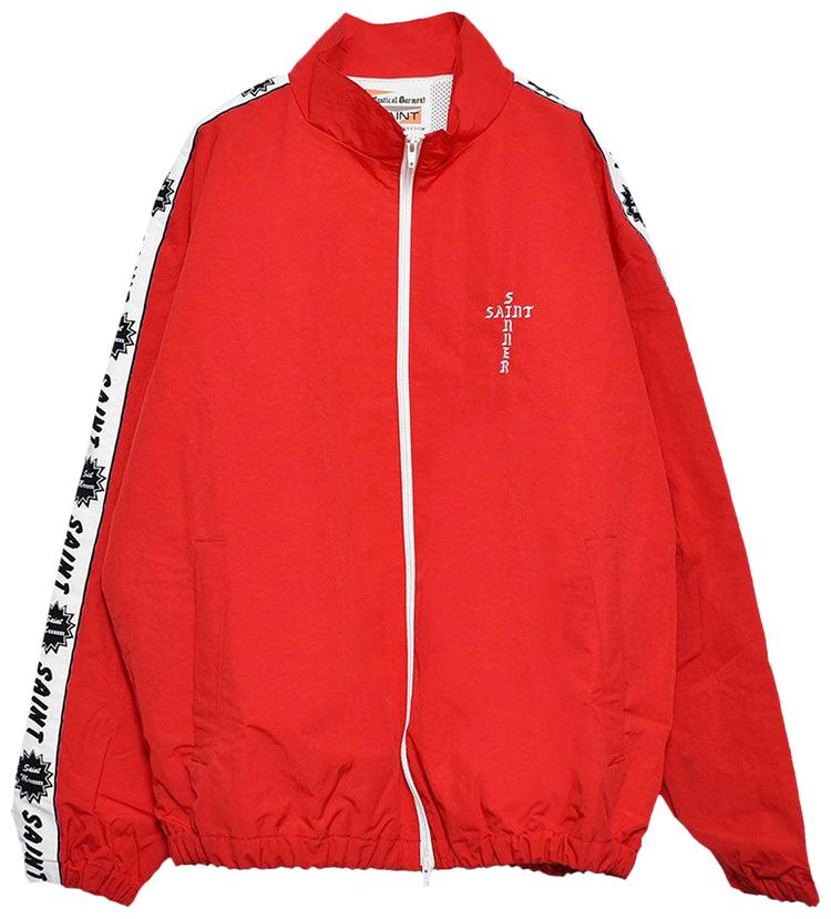 SAINT Mxxxxxx Side Tape Track Jacket Red