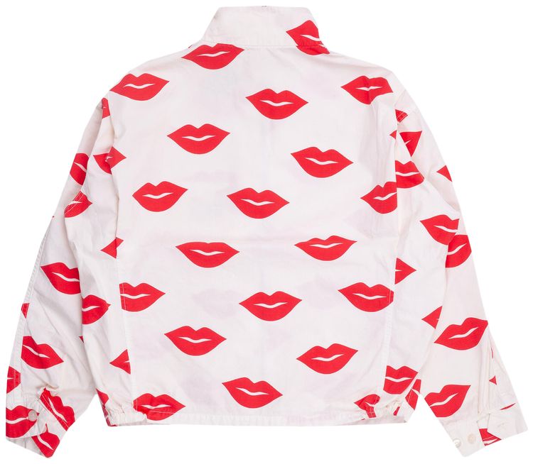 SAINT Mxxxxxx Lips Printed Jacket White