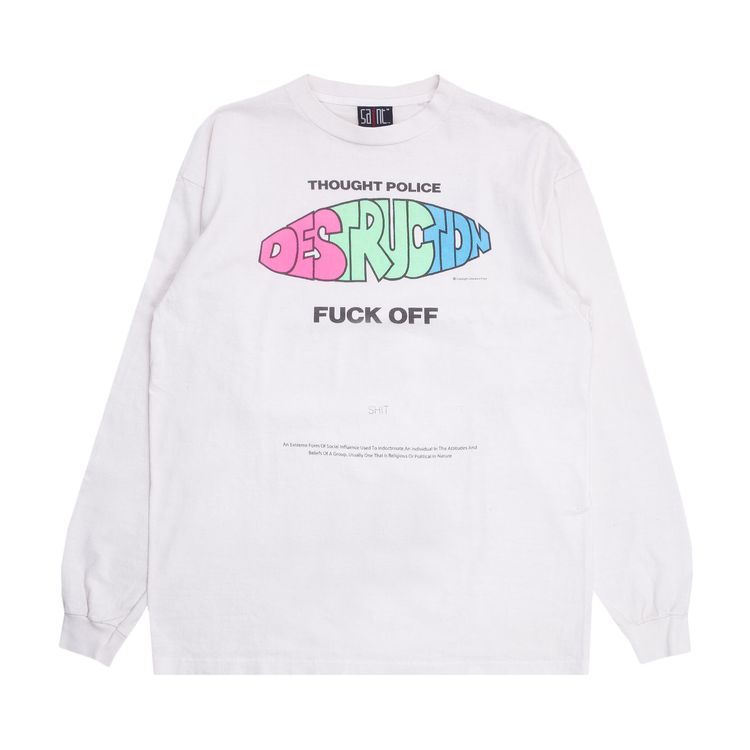 SAINT Mxxxxxx Distruction Long Sleeve Tee White