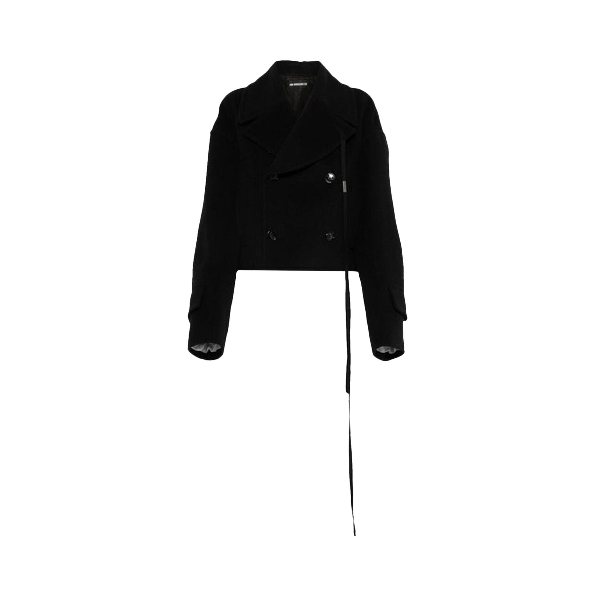 ANN DEMEULEMEESTER ダブルウールリブブルゾン ANN DEMEULEMEESTER ダブルウールリブブルゾン