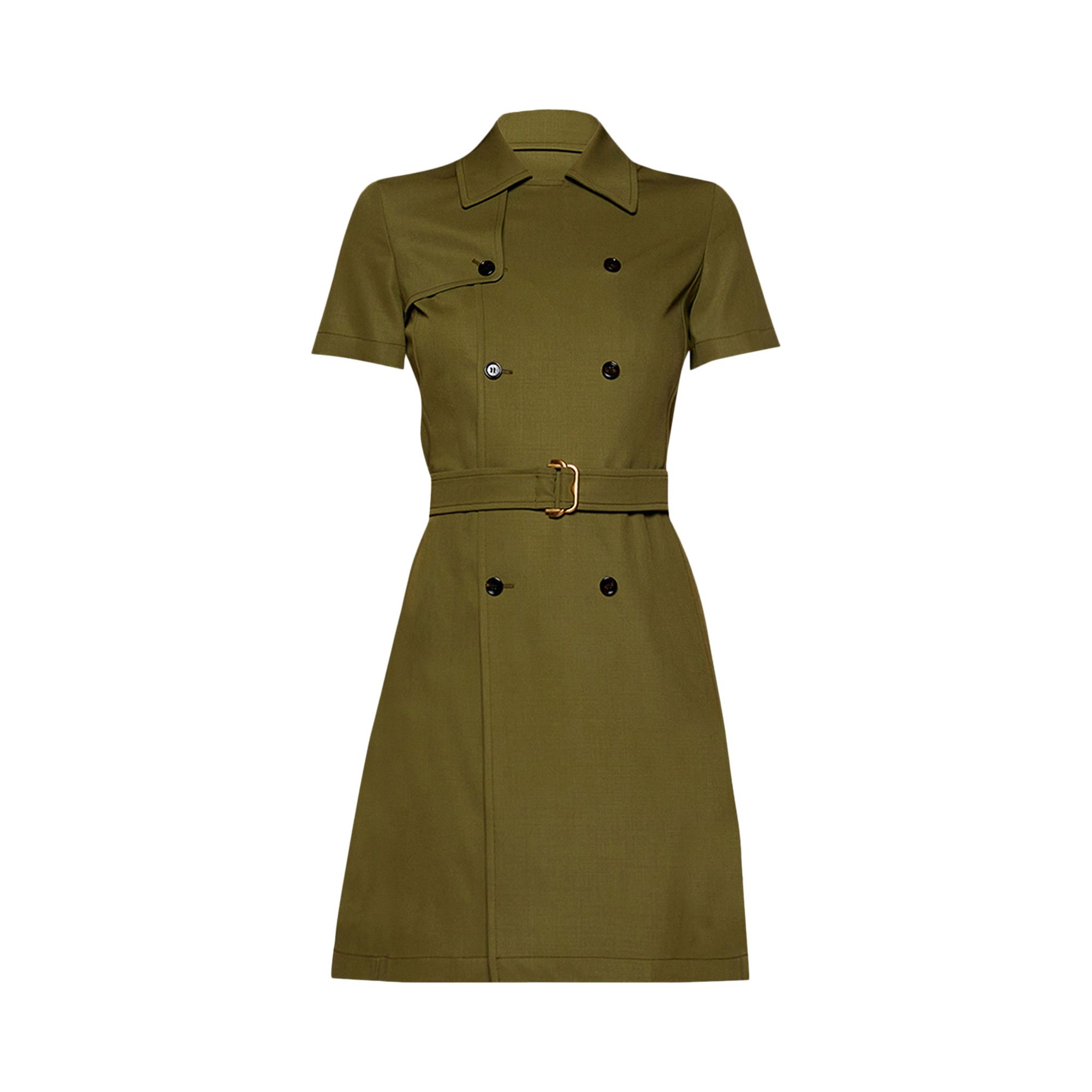 【送料&関税込】Burberry Double Breasted Belted Dress Buy Burberry Double Breasted Belted Dress 'Kelp' - 8103455