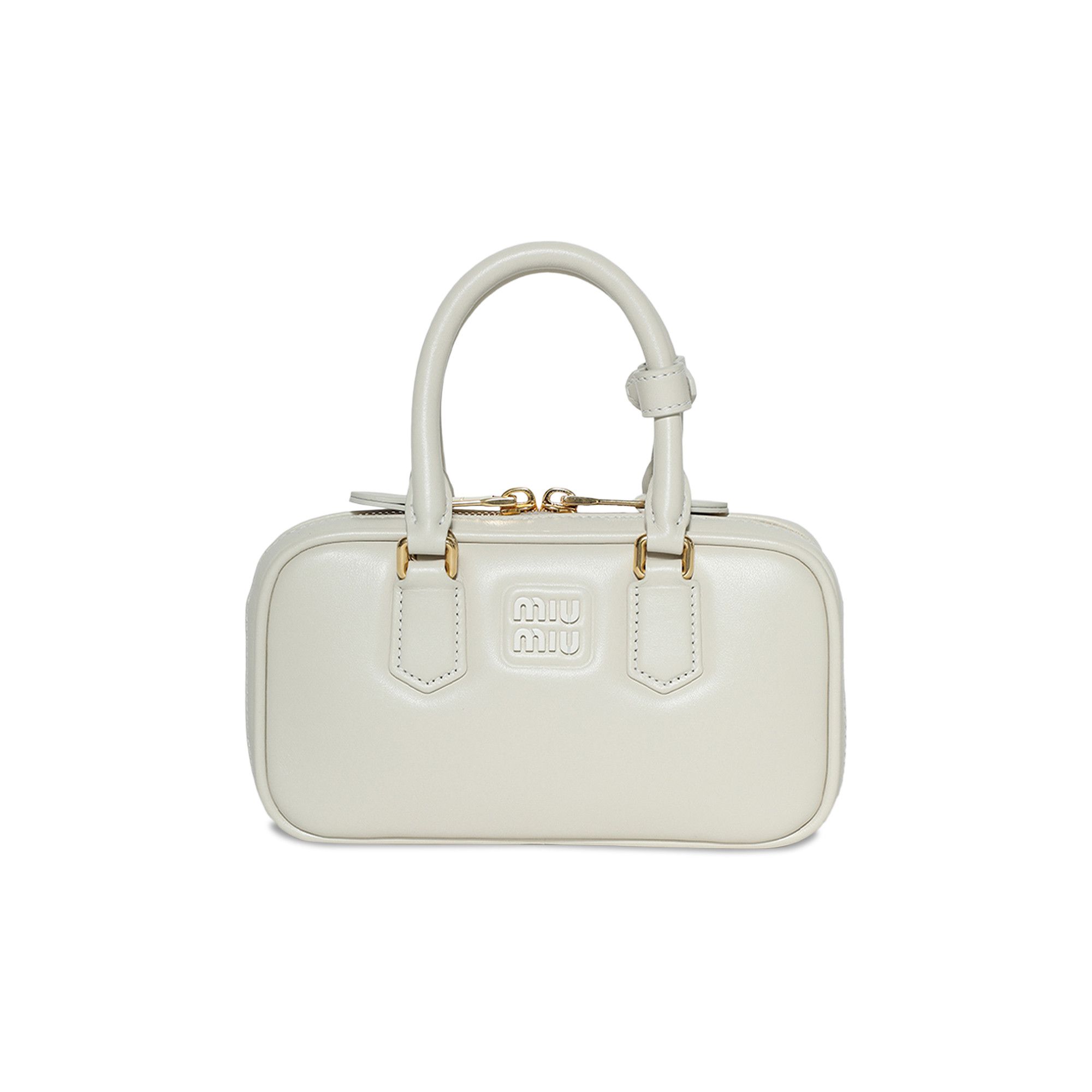 Buy Miu Miu Arcadie Leather Mini-Bag 'Talco' - 5BP088 ACR3 F0K74