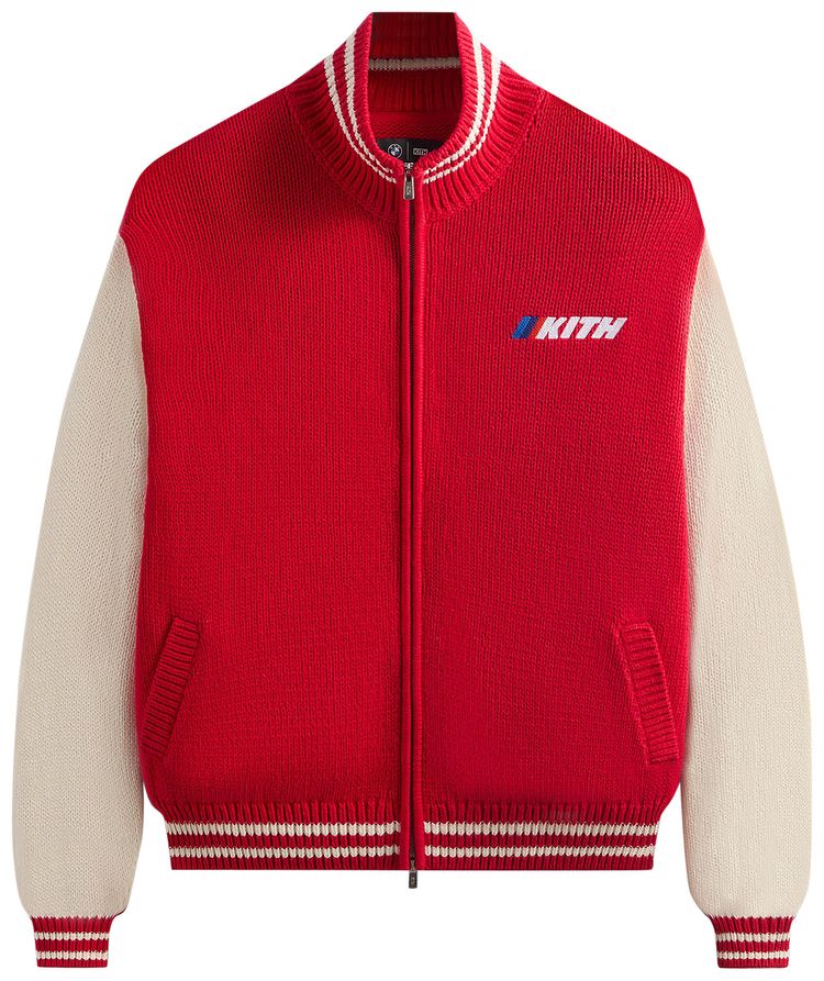 Kith x BMW Wyona Full Zip Sweater Cinnabar