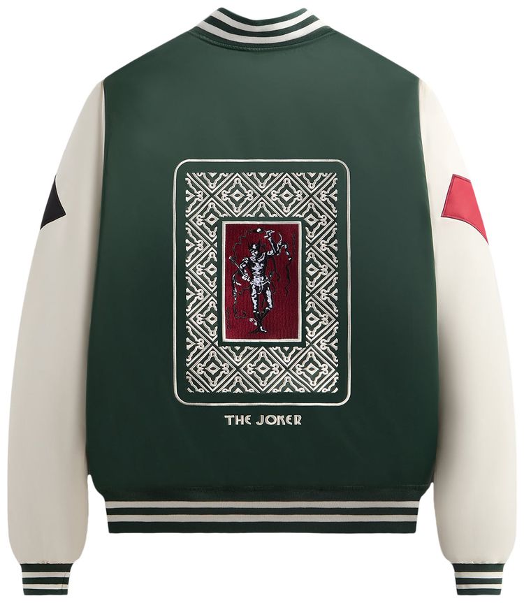 Kith x Batman Joker Satin Bomber Jacket Ivy Green