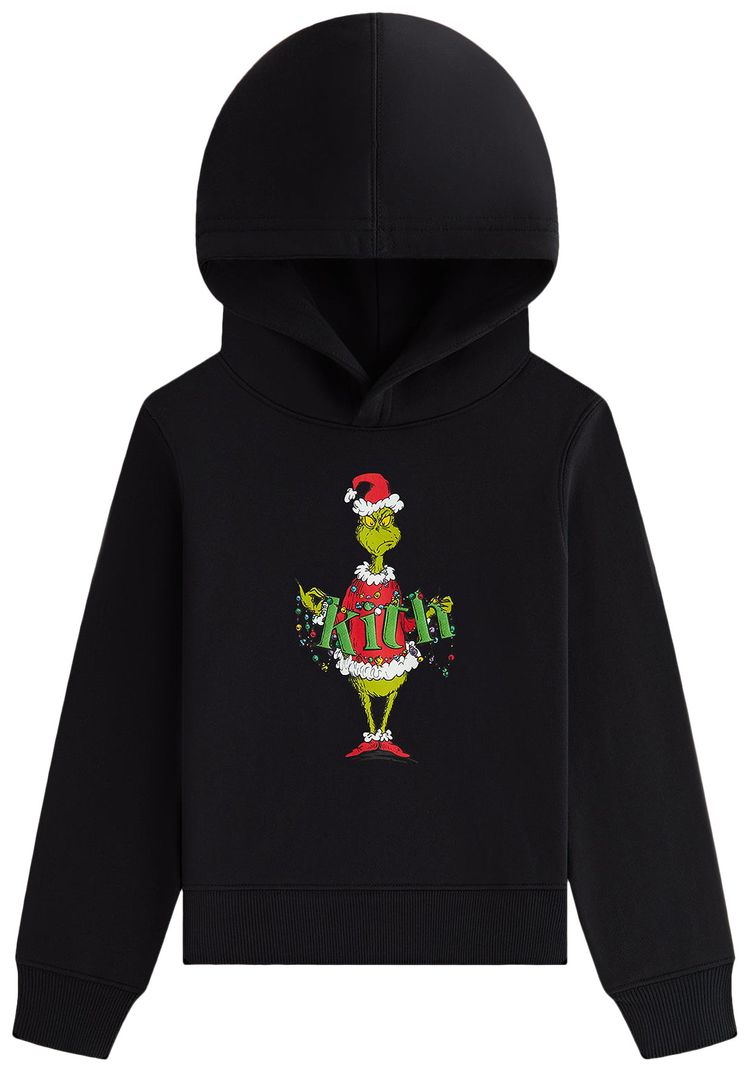 Kith Kids x The Grinch Ornament Williams Hoodie Black