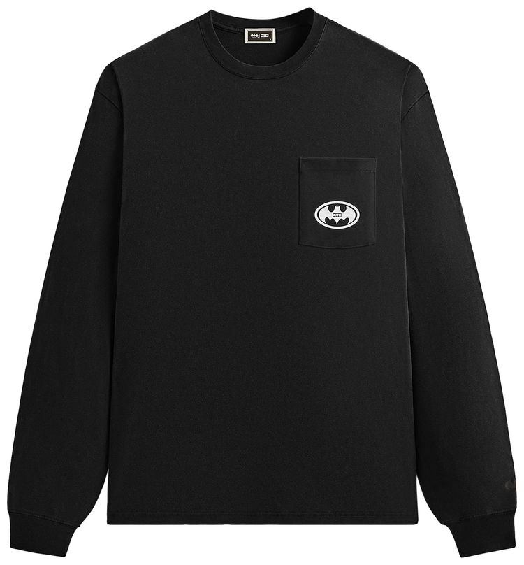 Kith x Batman History Vintage Pocket Long Sleeve Tee Black