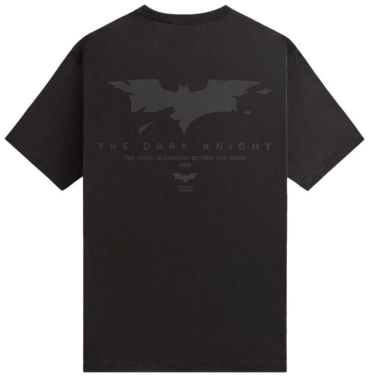 Kith x Batman Dark Knight Teaser Vintage Tee Black
